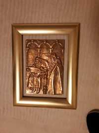 Jan Paweł II Rzeźba, płaskorzeźba, modlitwa, prezent, kolekcjoner,  od