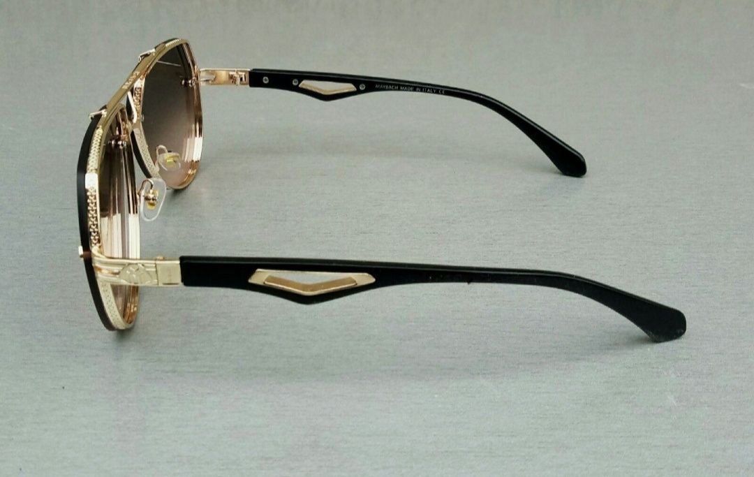 Maybach очки мужские от солнца коричневый градиент в золотом металле
