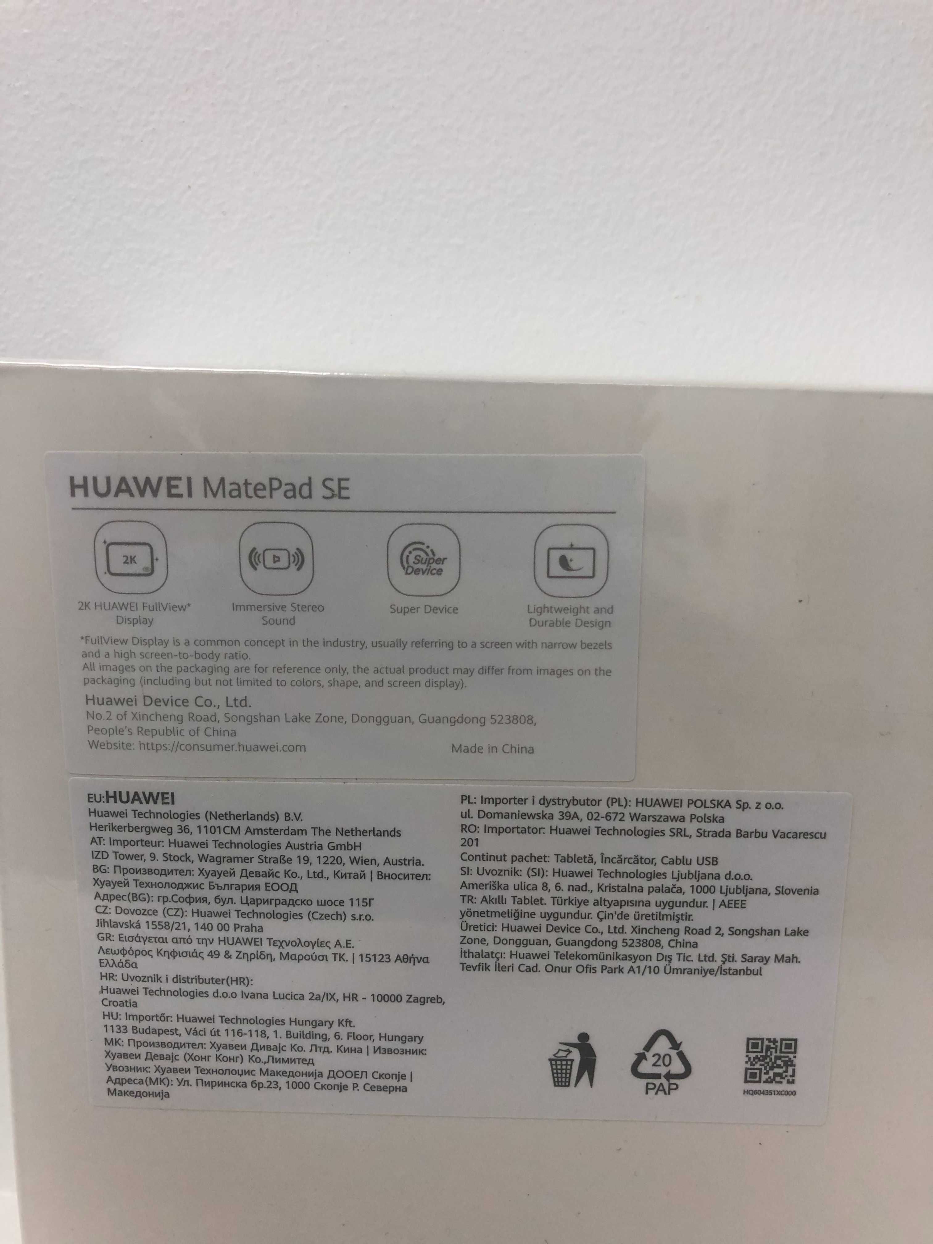 HUAWEI MatePad SE Wi-Fi 4/64GB Black (53013NBB)