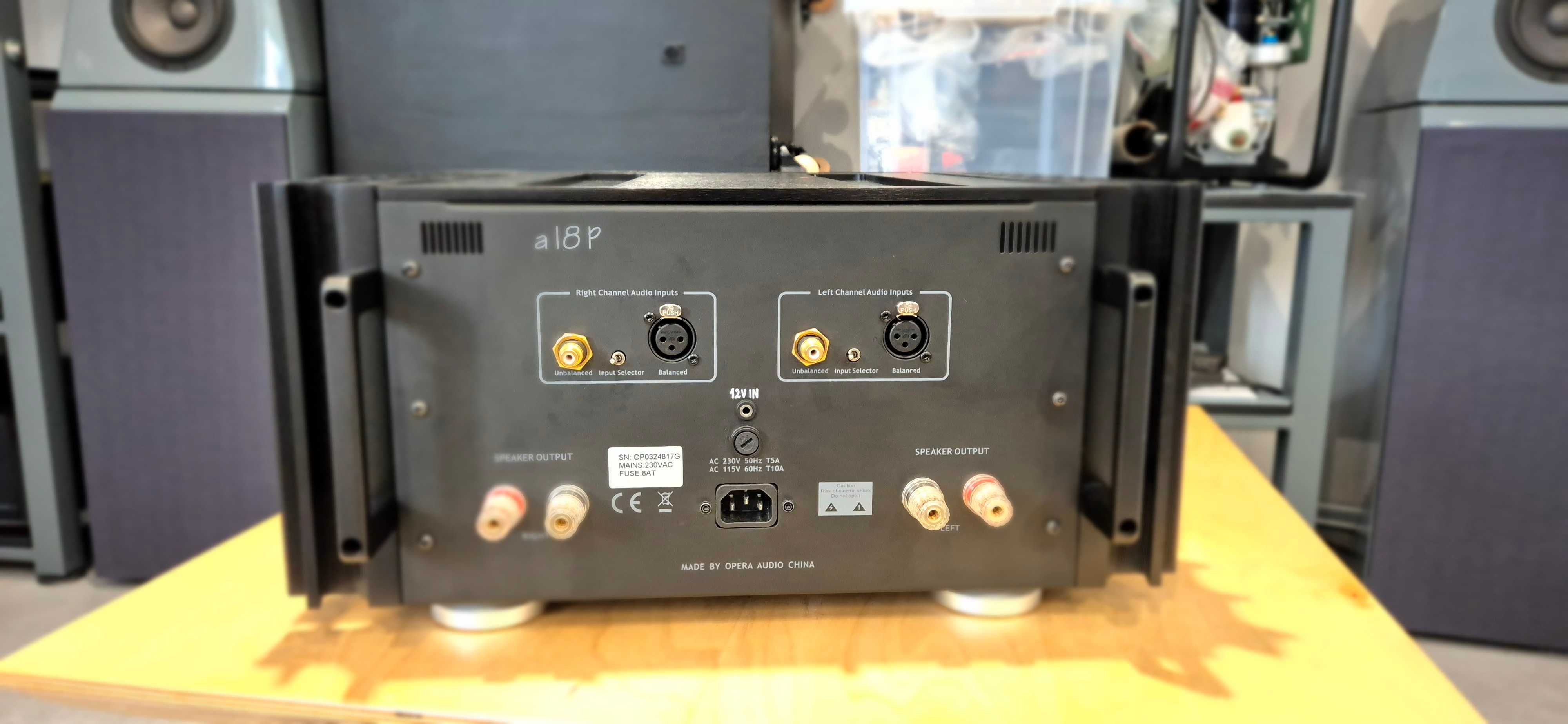 Opera Consonance a18P 2×200W 8Ω Dual Mono XLR/RCA  "Cool Class A"