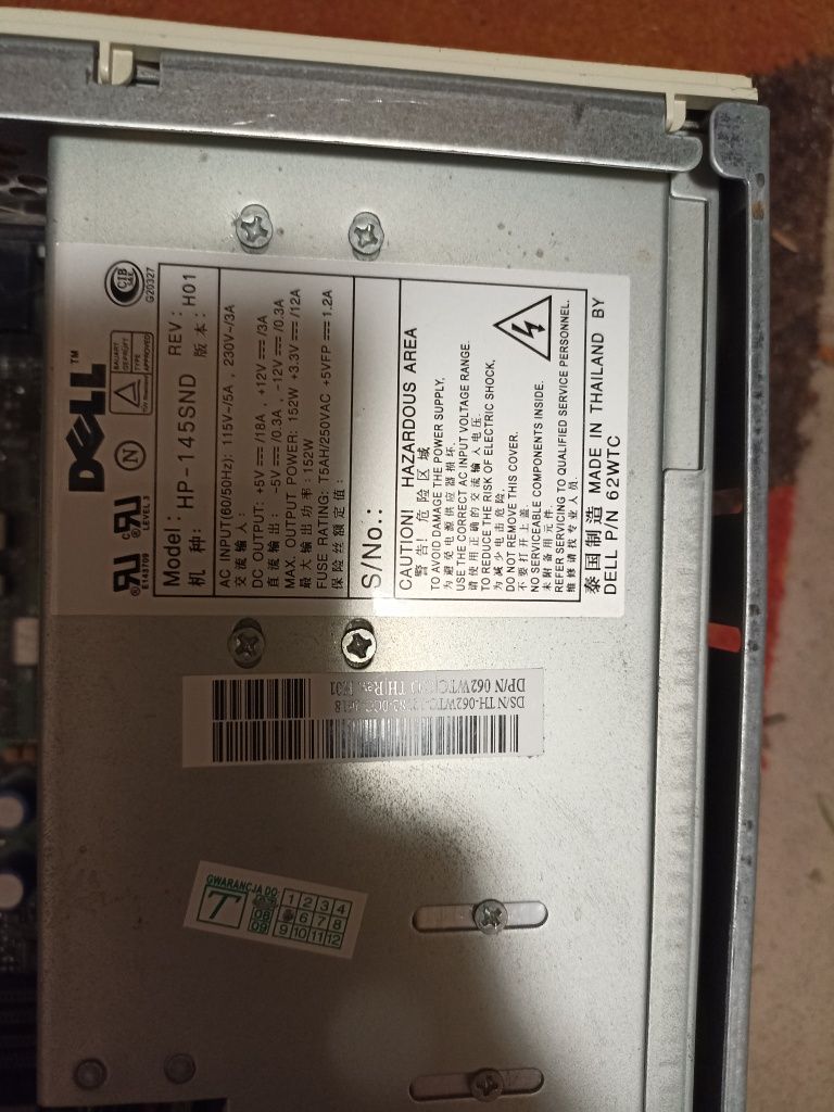 Dell Optiplex GX110 retro obudowa płyta główna