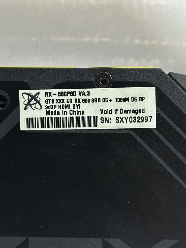 Відеокарта XFX AMD Radeon RX 580 8GB OC+ XXX Edition (RX580P8D VA.3)