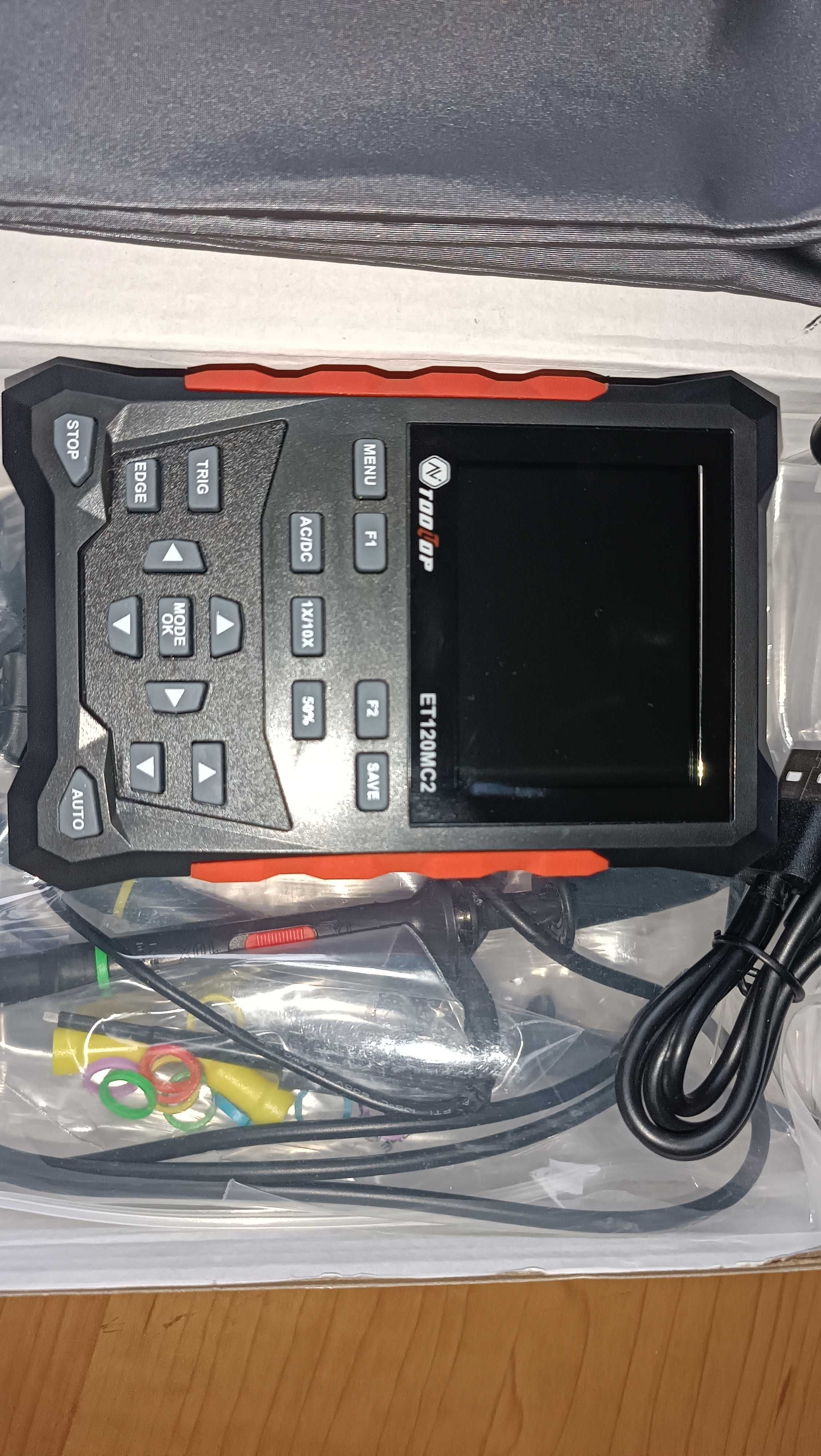 TOOLTOP ET120MC2 Двоканальний міні-цифровий осцилограф 120 МГц,