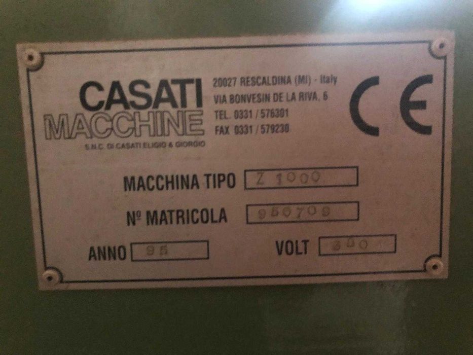 Máquina de coser folha CASATI para carpintaria