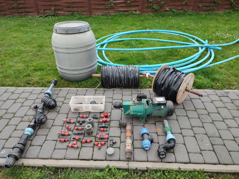 Pompa 230V komplet do nawodnienia , duża wydajność , akcesoria.