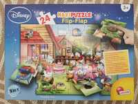 Duże puzzle z okienkami Disney 24 elementy