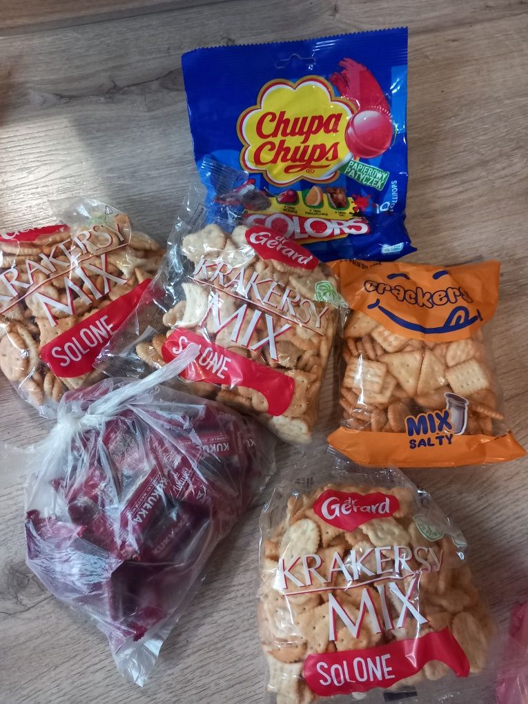 5kg słodyczy: Żelki haribo 2kg czekolady lizaki słodycze mix cukierki