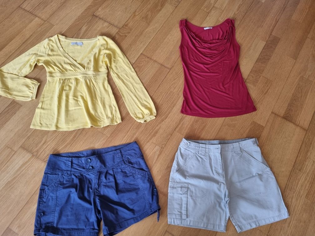 Calções, top, vestido e camisolas Zara,Pull&Bear