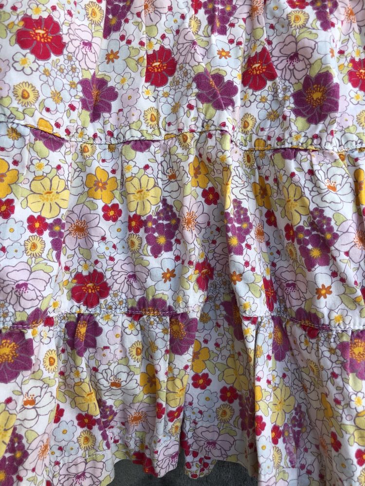 Kolorowa letnia sukienka H&M - rozm. 68 - kwiaty, kwiatki