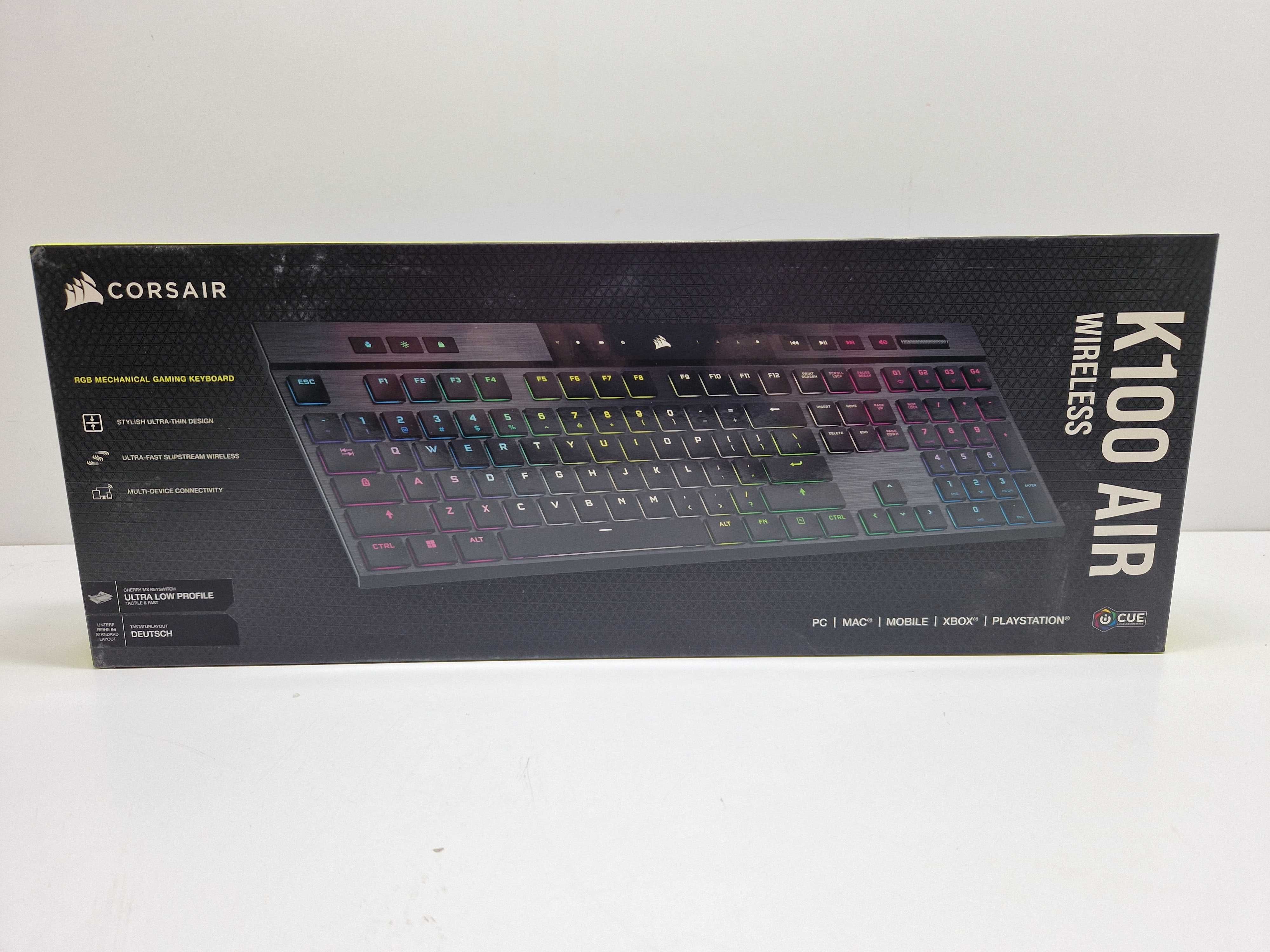 Corsair K100 air klawiatura gamingowa bezprzewodowa QWERTZ DE