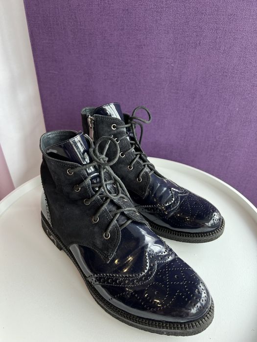 Ботинки черевики жіночі шкіряні Blue temp