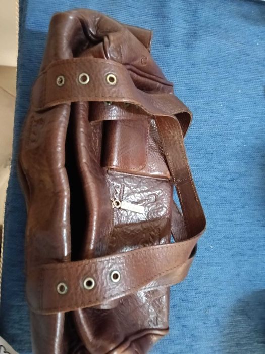 Mala de senhora em pele genuína da marca Cavalinho