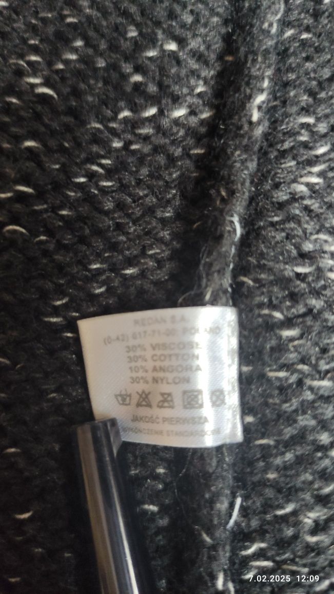 Sweter damski rozpinany, długi