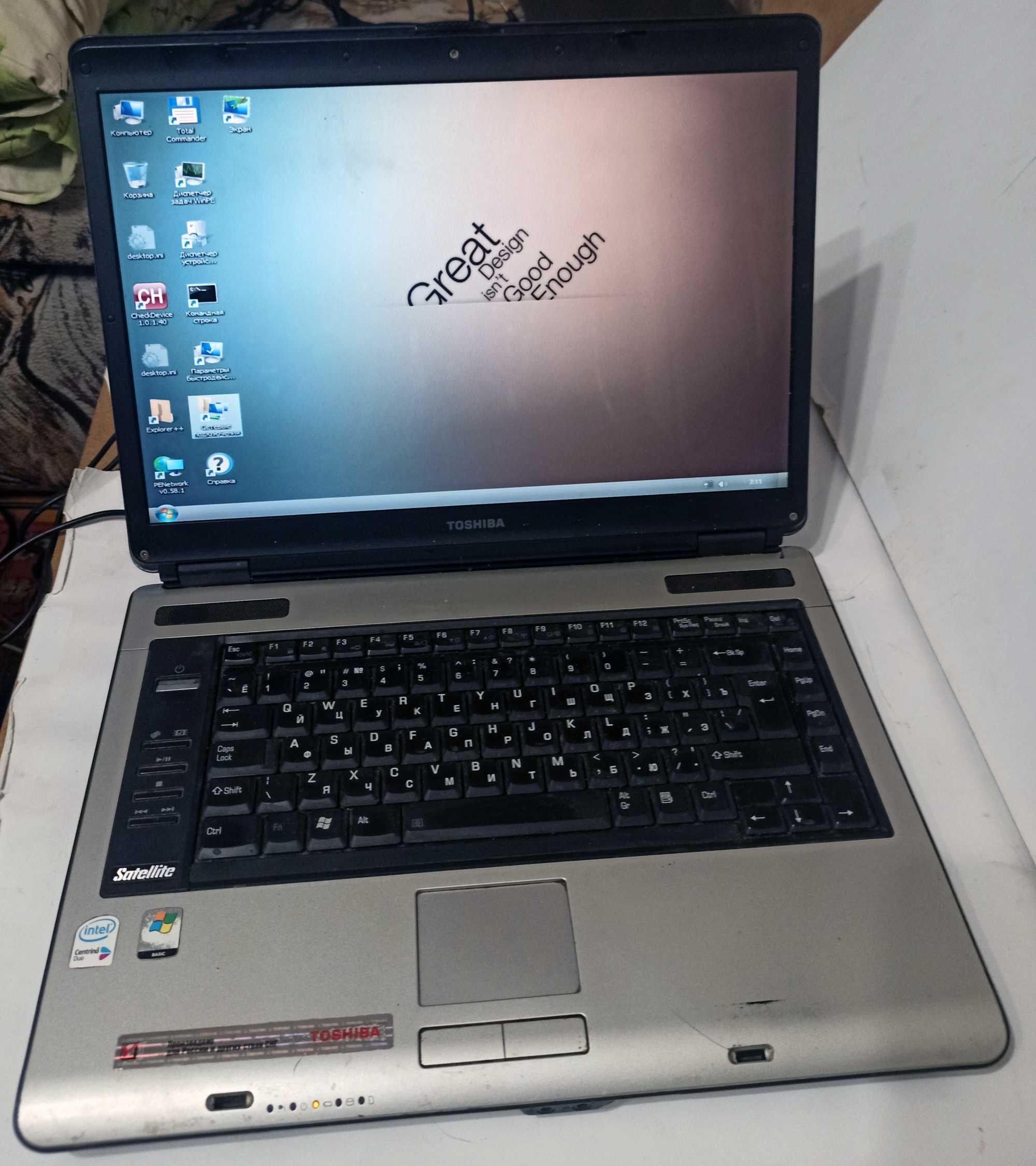 Toshiba Satellite A100-784 Core 2 Duo T7200 DDR2-4 гб HDD 500 Гб DVDRW