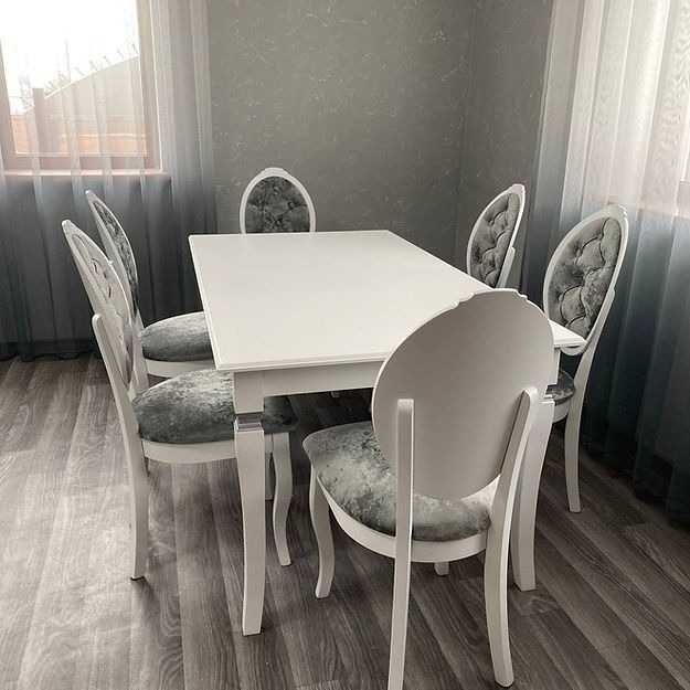 Комплект обеденный стол и стулья. Кухонний стіл та стільці. Стол Стул