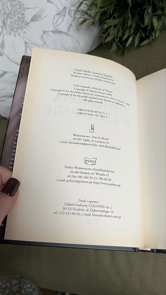 Uwięziona w teheranie marina nemat książka