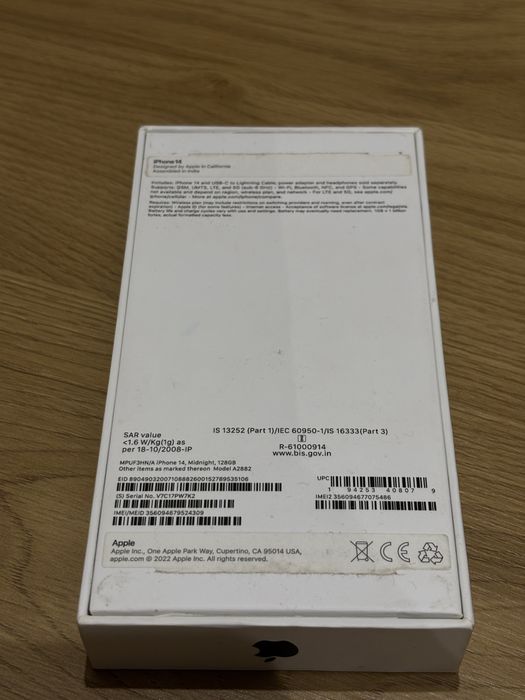 Apple iPhone 14 128GB телефон Айфон