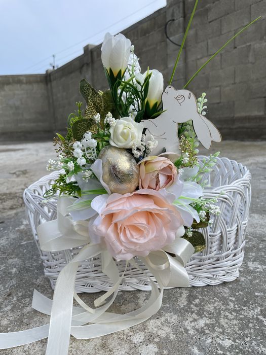 Плетений пасхальний кошик