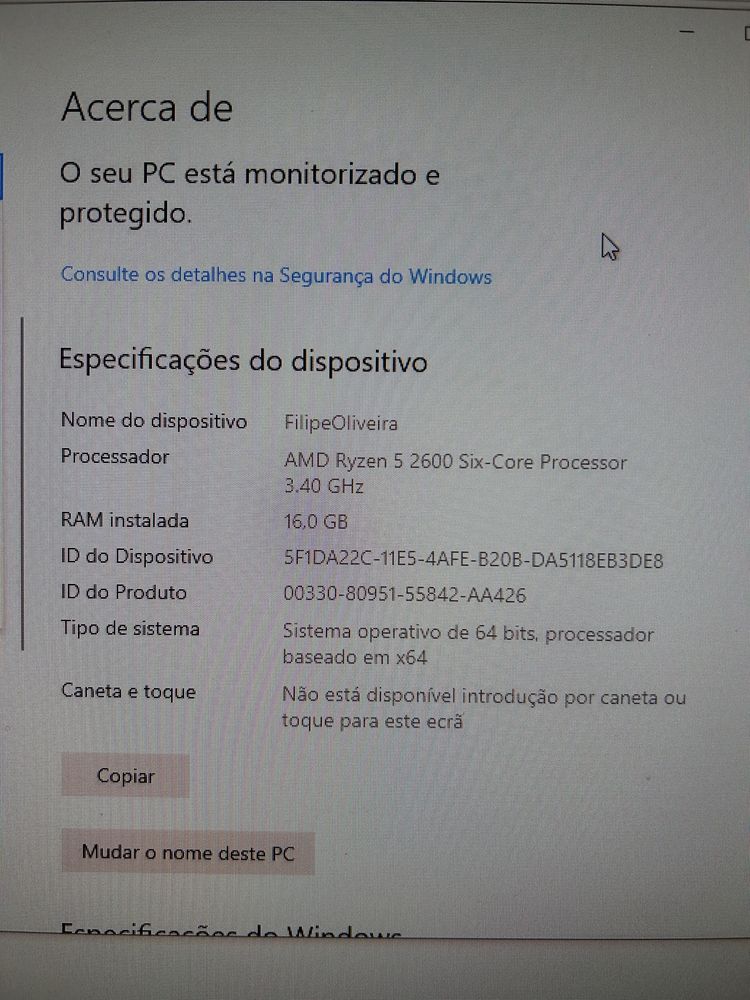 Computador gaming mais monitor