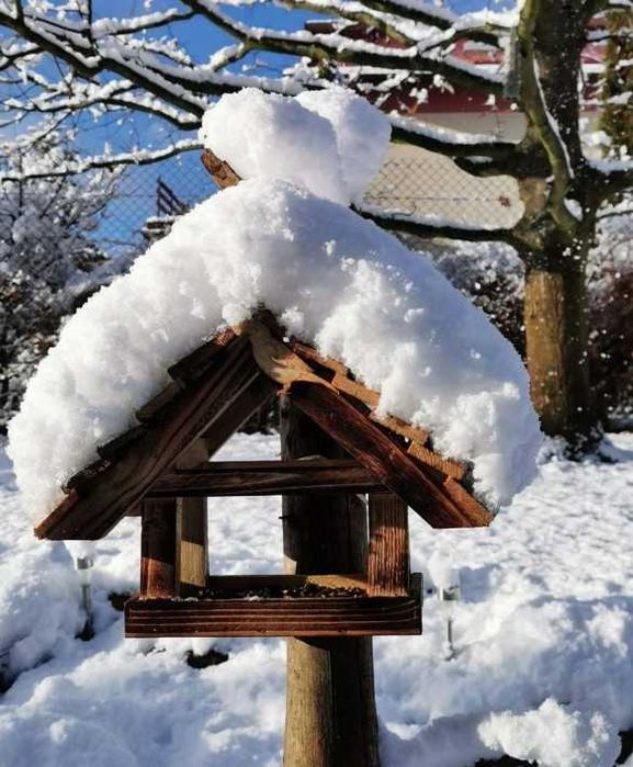 Karmnik dla ptaków budka dekoracja ogród taras dom