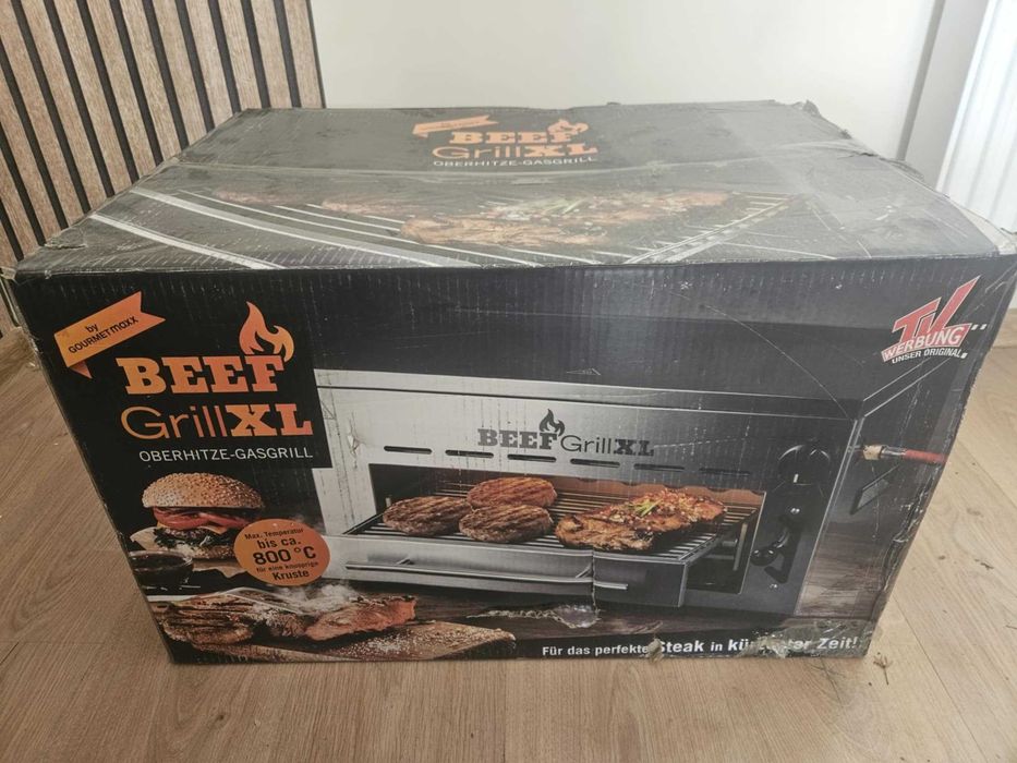 Gourmetmaxx beef grill xl oberhitzegasgrill - grill elektryczno-gazowy