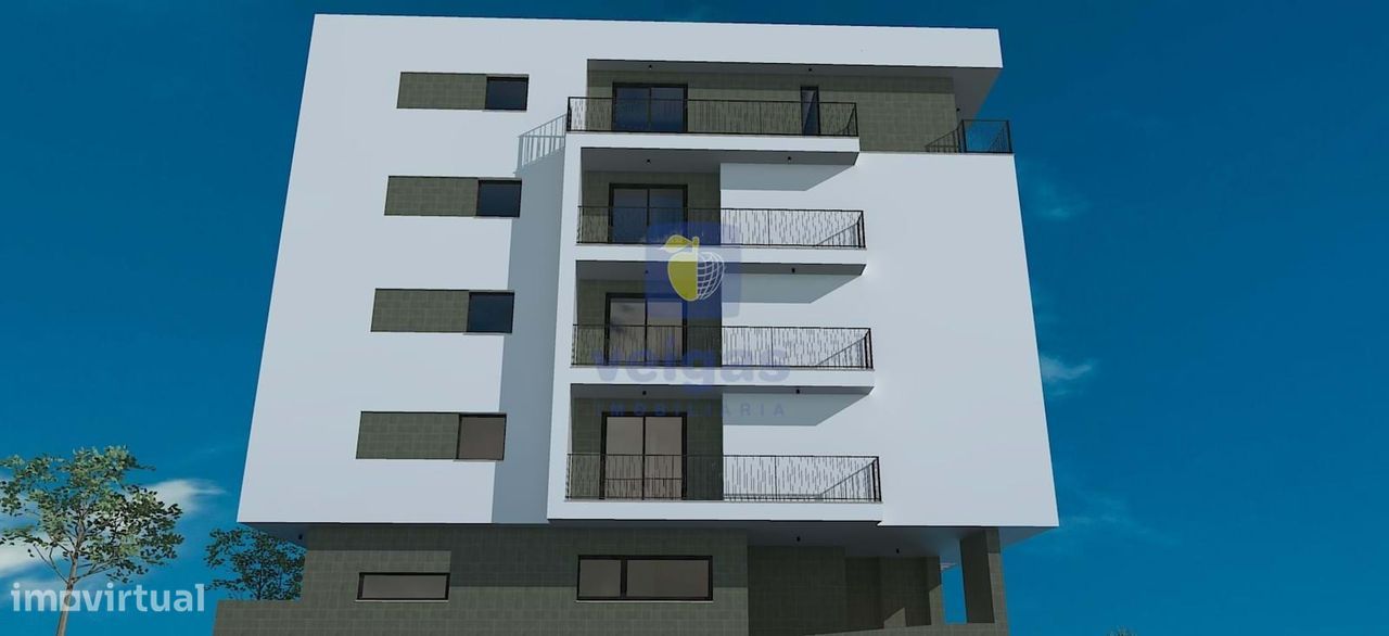 Apartamento T3 novo com terraço de 133m2 nas Caldas da Rainha - Prédio
