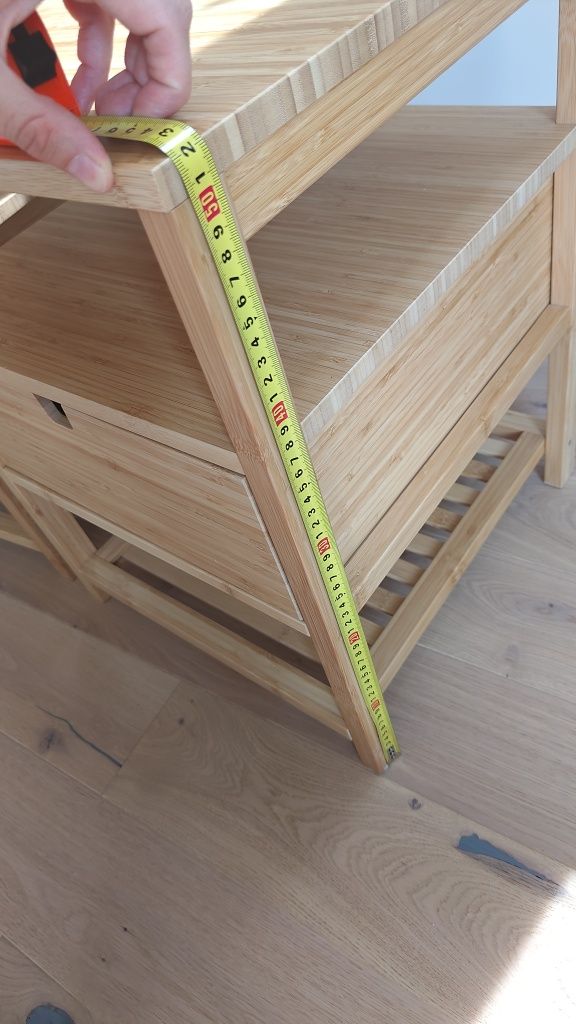 Ikea Nordkisa szafki nocne, drewniane
