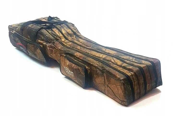 NOWY pokrowiec torba na 3 wędki  3-komory torba 150 cm wędkarski