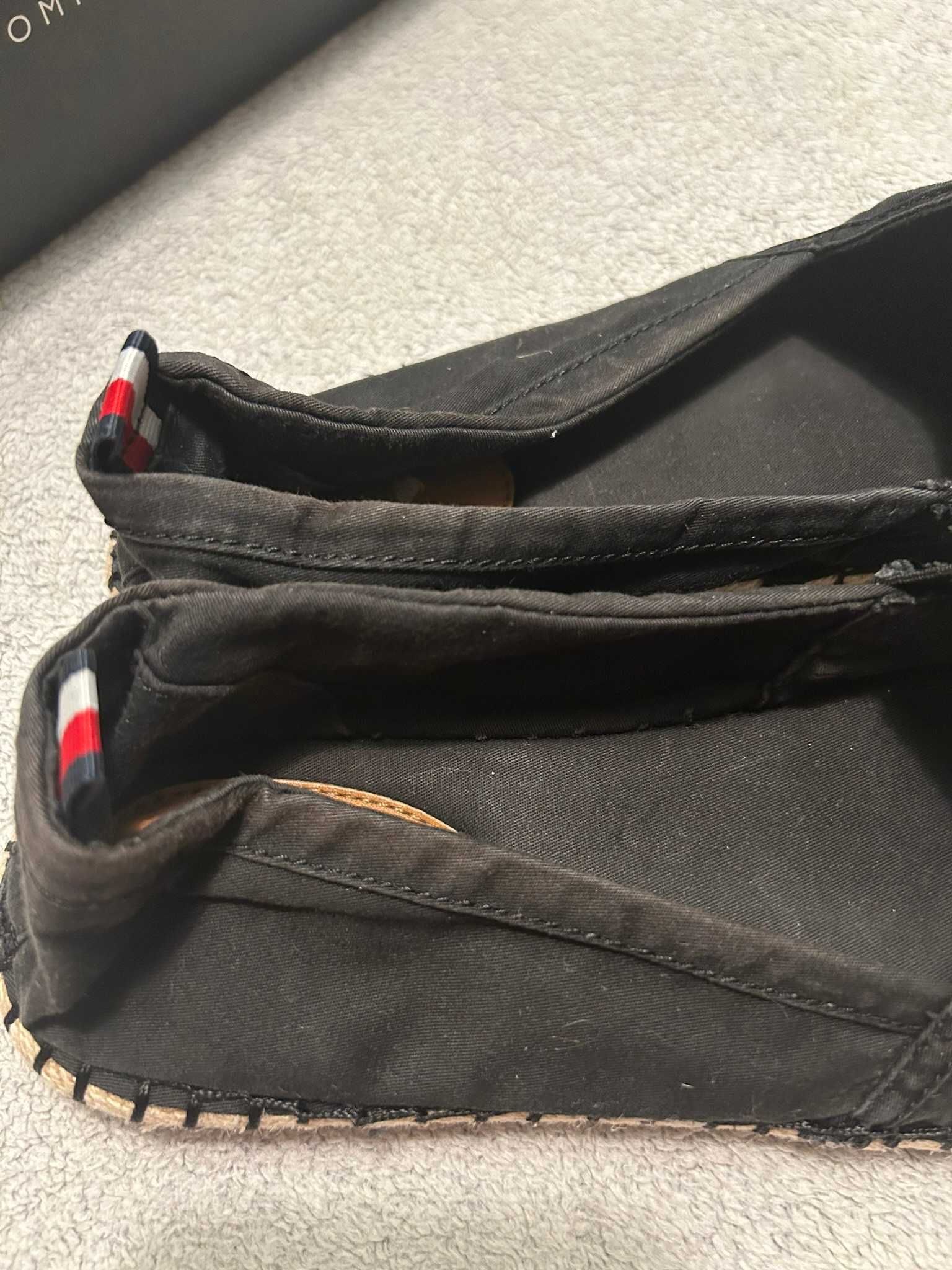 Czarne espadryle Tommy Hilfiger 40