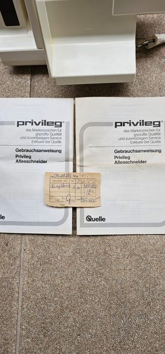 Krajalnica Privileg 1991 rok
