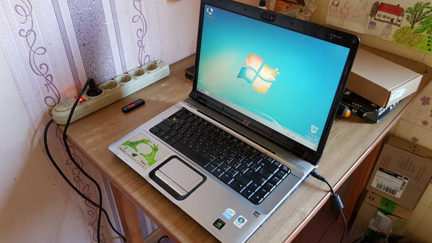 Ноутбук HP dv6700. Pentium Dual CPU T2390 2 ядра,HDD 160 Гб