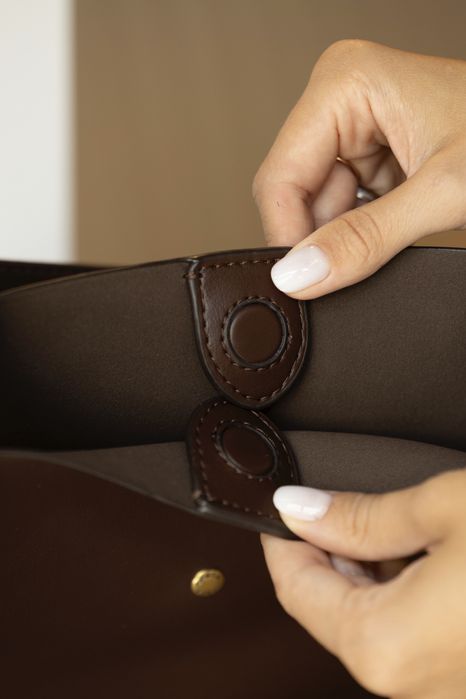 Сумка Coach шкіра | коричнева та чорна