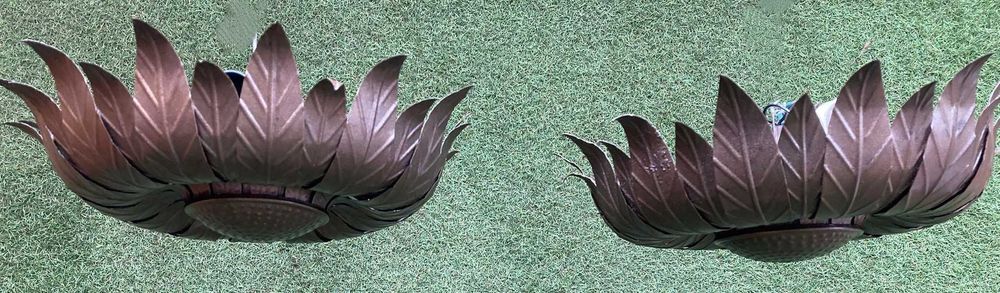 Candeeiros de teto vintage, latoaria tradicional