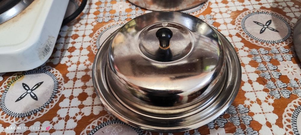 Маслёнка из нержавеющей стали СССР новая