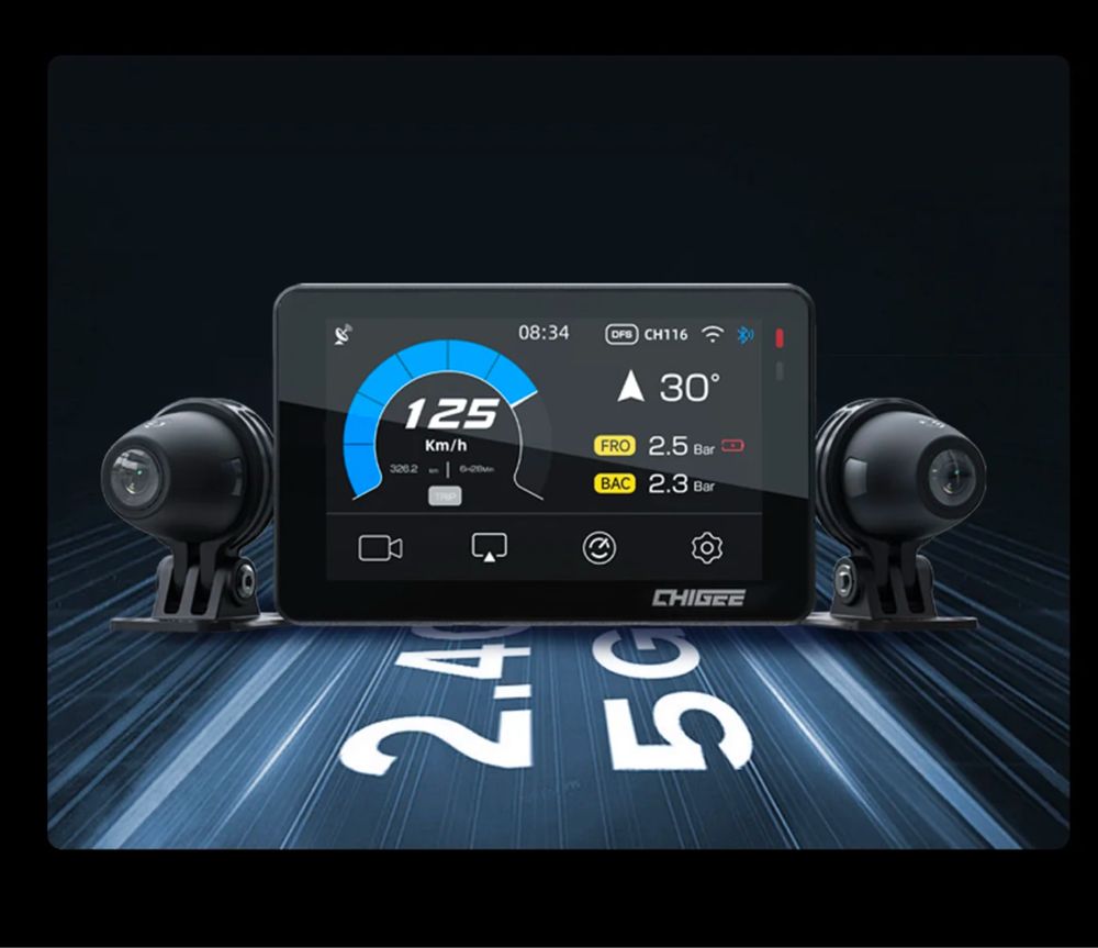Навігатор для мотоцикла Chigee XR2 carplay, android auto