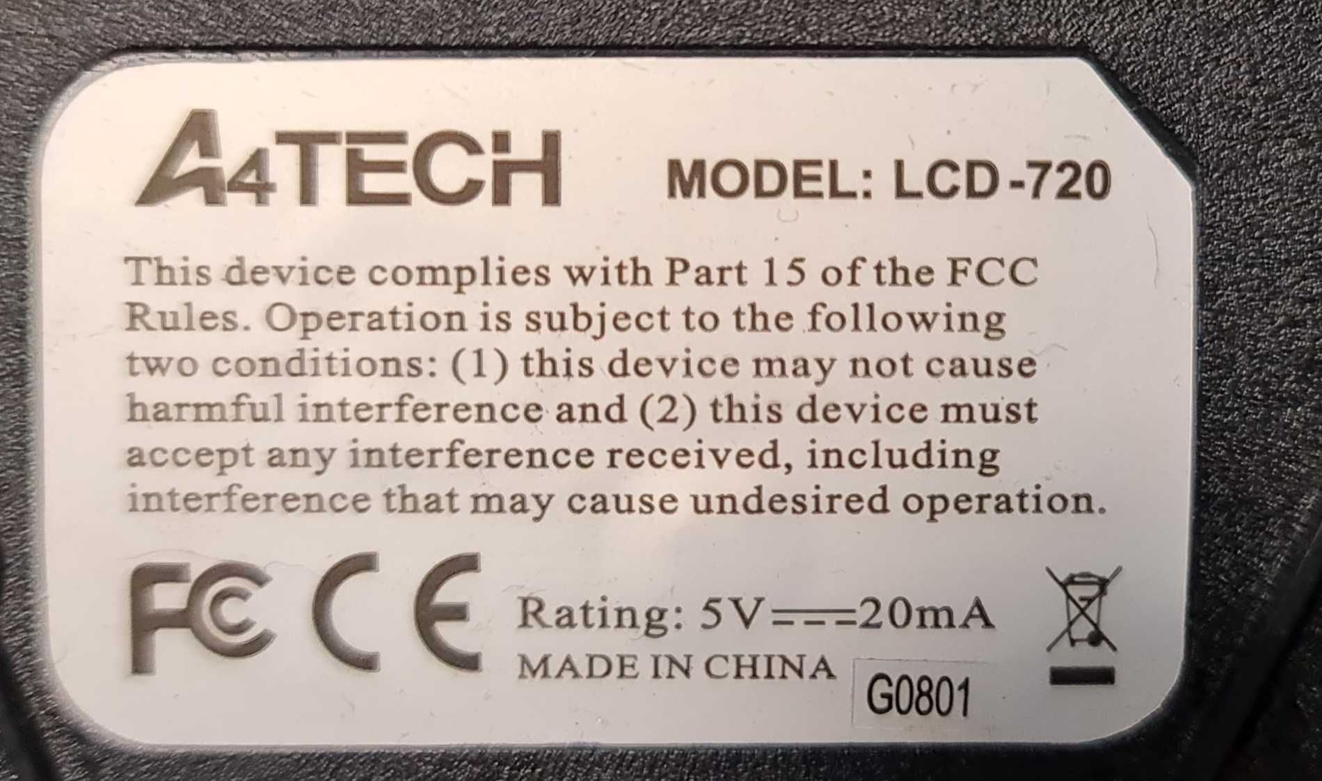 Клавіатура A4tech LCD-720