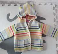 Sweter niemowlęcy wełniany kolorowy GAP na 3-6 miesiące stan idealny