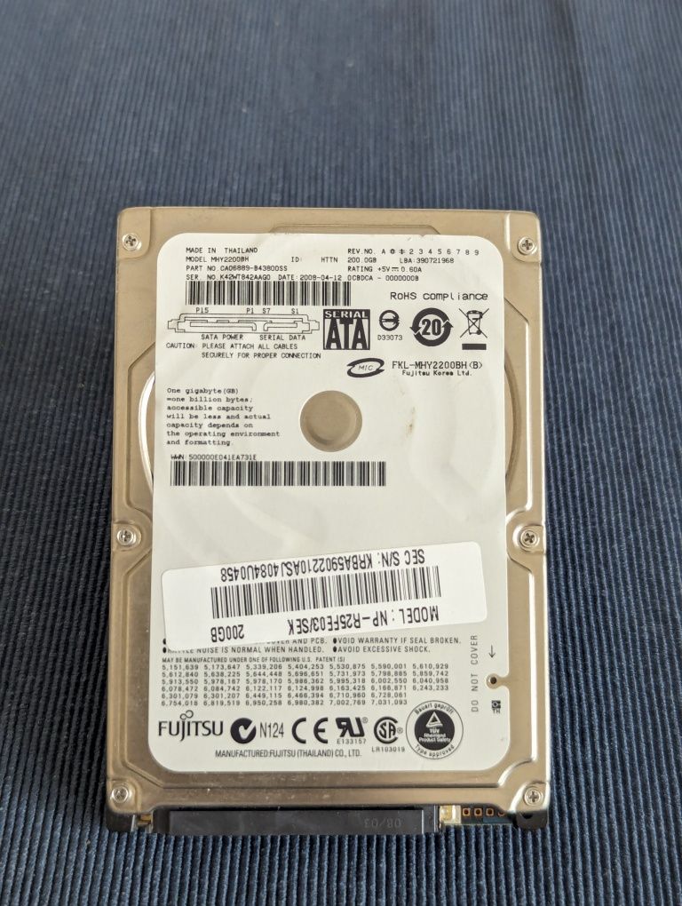 HDD 2.5" Fujitsu 200 Gb