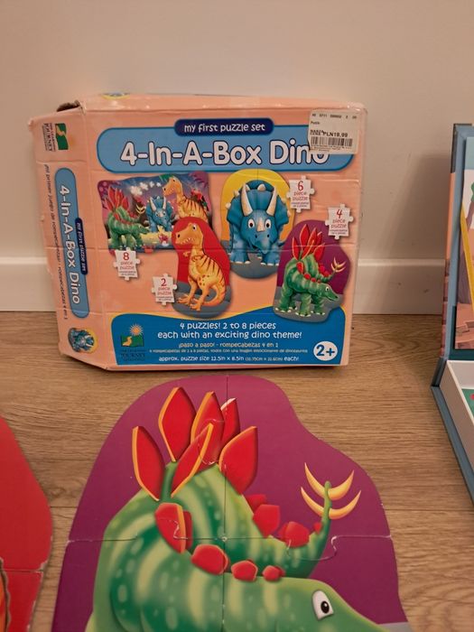 Dinozaury , Układanka magnetyczna + puzzle