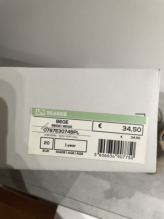 BOTAS SEASIDE TAMANHO 20 NOVAS!