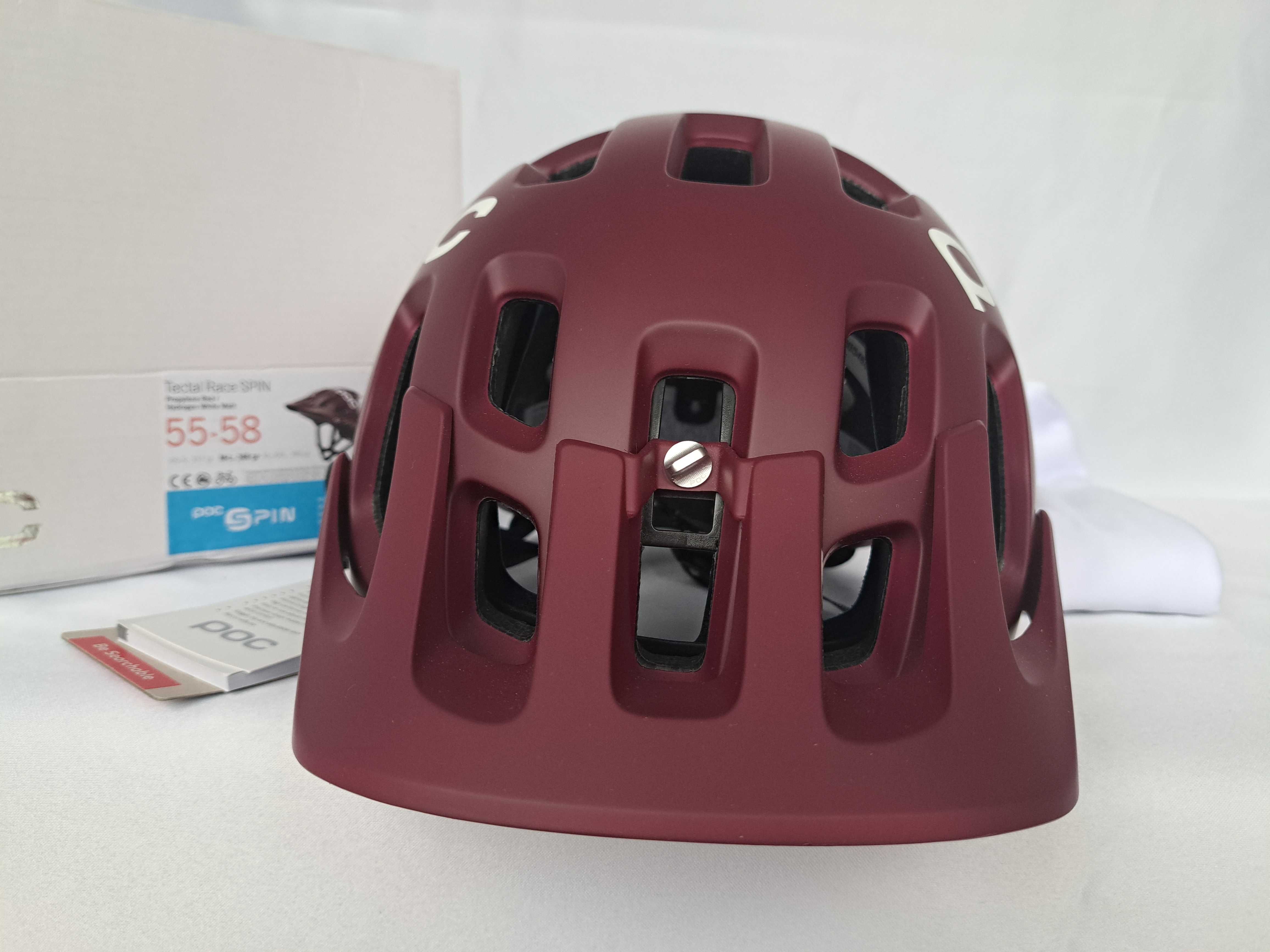 Kask rowerowy Poc Tectal Race Spin Propylene Red White M/L 55-58cm