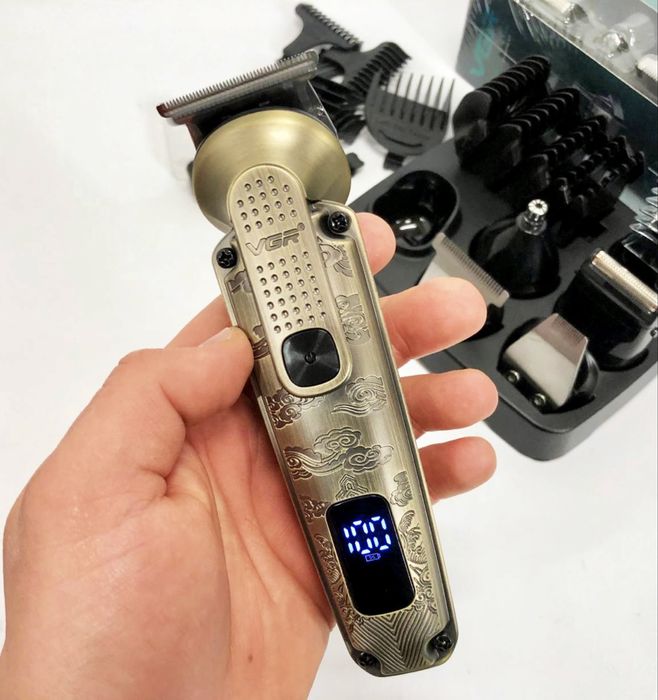 Набір для стрижки 6 в 1 VGR – волосся та борода, для стрижки аолос
