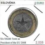 Eslovénia - - 3 Euros - 2008 -  Presidência da União Europeia -- Moeda