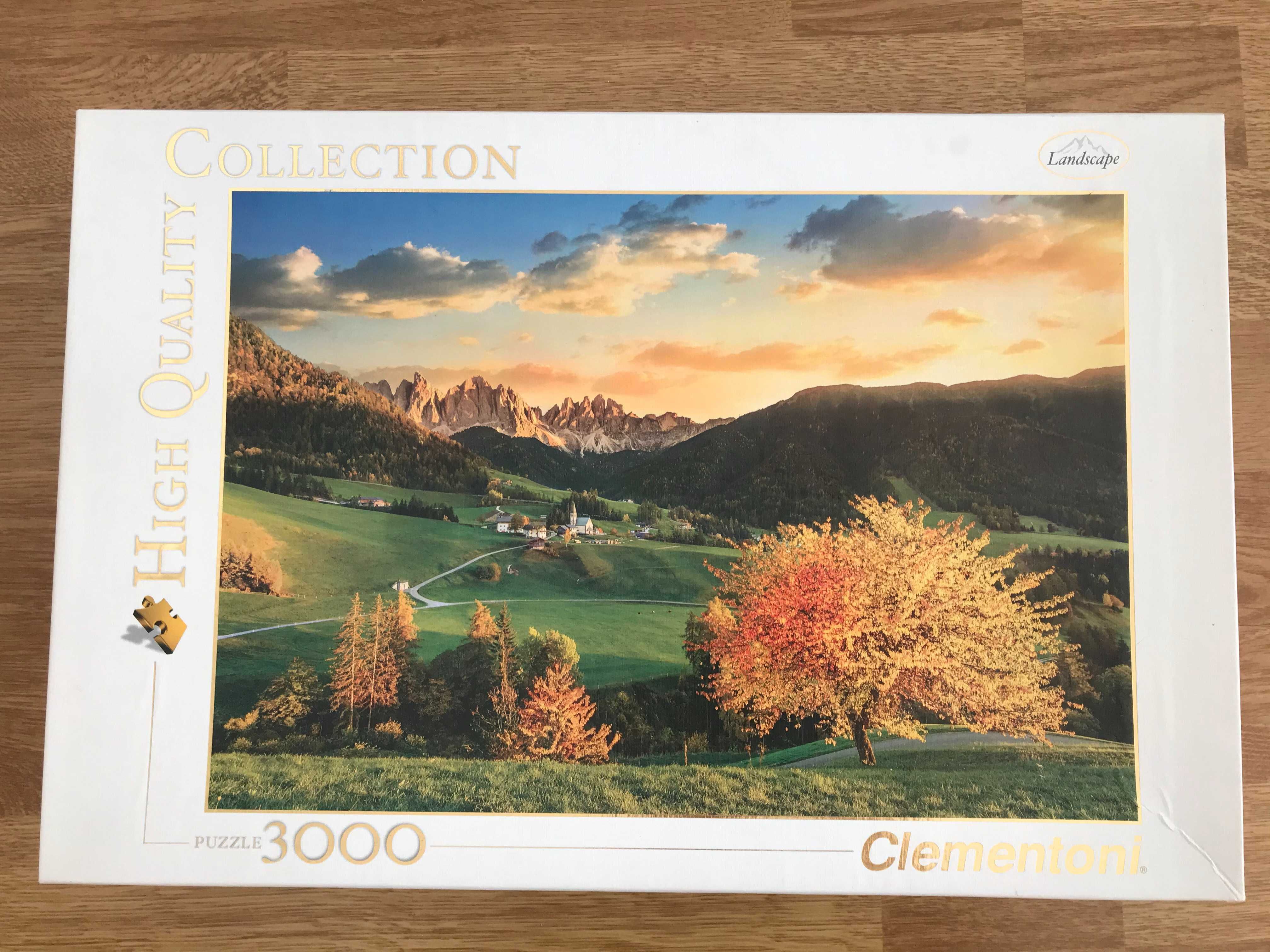Puzzle 3000 Clementoni - krajobraz górski / Alpy