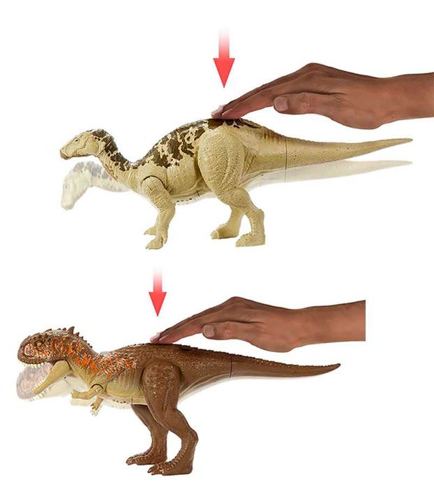 набор 2 динозавра Игуанадон Скорпиовенатор Jurassic World Mattel HLN15