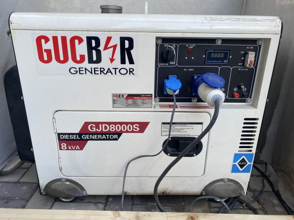 Продам дизельный Генератор Gucbir 8000S 8 kVA + Короб + Кабель 45м