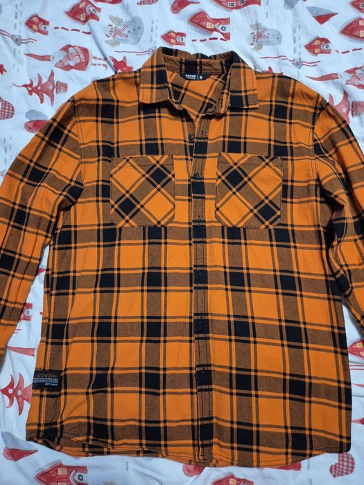 Koszula męska w kratę roz S Comfort Fit