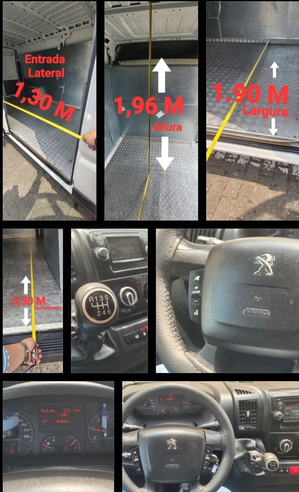 Peugeot Boxer 2.0 hdi L3H2 (longa) 160 Cv -Pronta a Circular