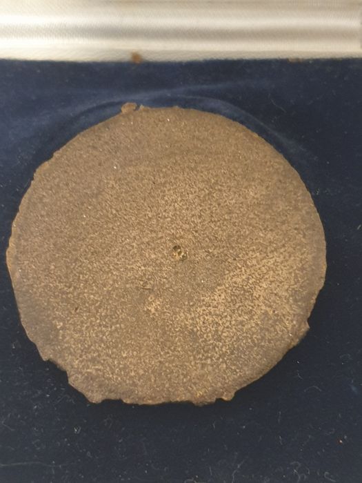 Rara medalha/placa em bronze - nau com corvos - Lisboa São Vicente