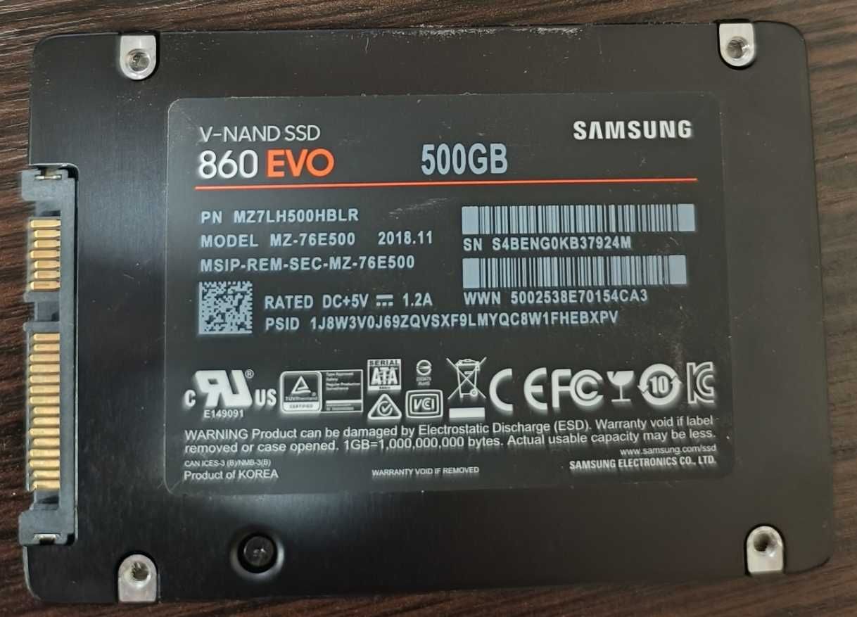 SSD Samsung EVO 860 500GB